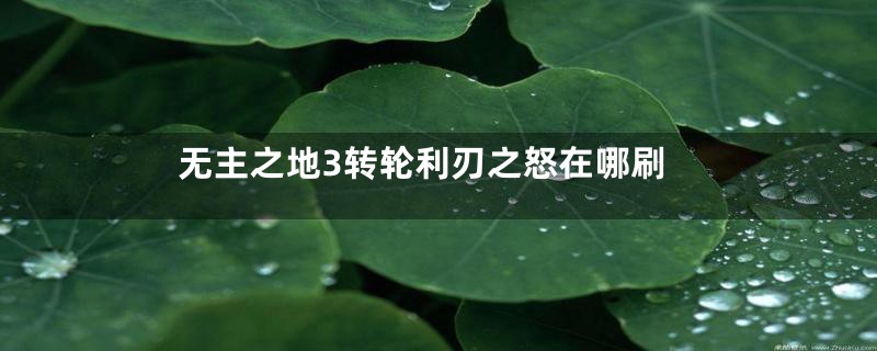 无主之地3转轮利刃之怒在哪刷