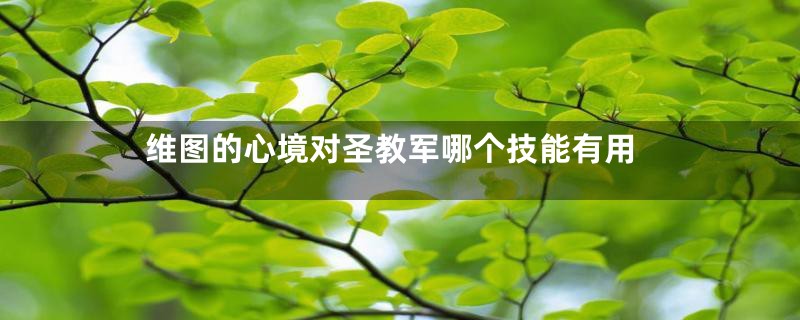 维图的心境对圣教军哪个技能有用