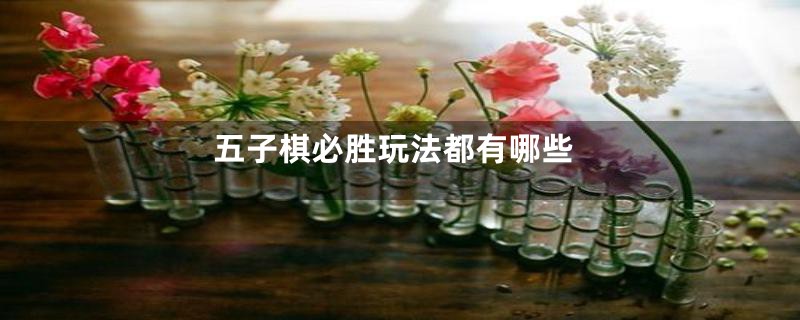 五子棋必胜玩法都有哪些