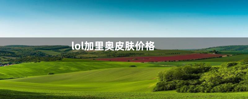 lol加里奥皮肤价格