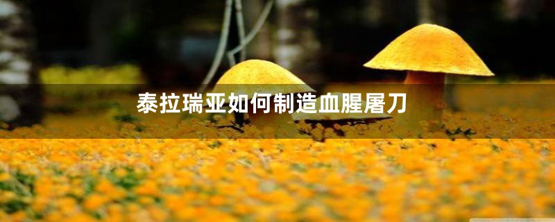 泰拉瑞亚如何制造血腥屠刀