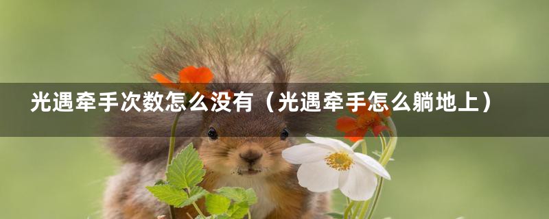 光遇牵手次数怎么没有(光遇牵手怎么躺地上)