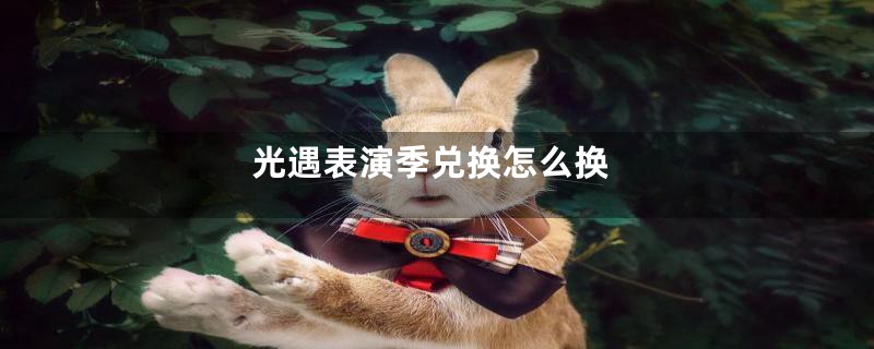 光遇表演季兑换怎么换