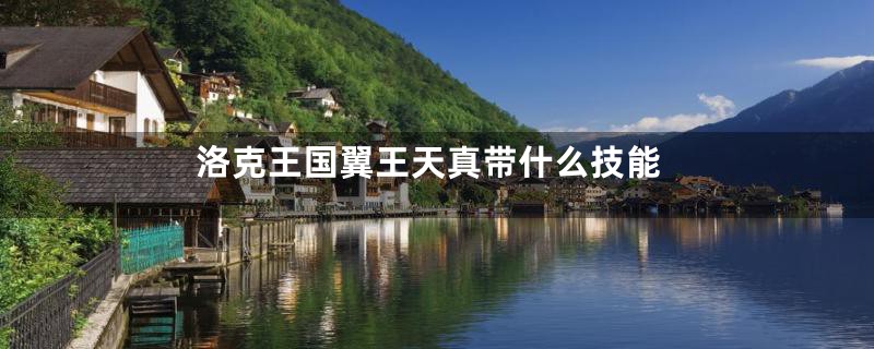 洛克王国翼王天真带什么技能