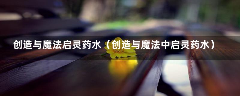 创造与魔法启灵药水(创造与魔法中启灵药水)