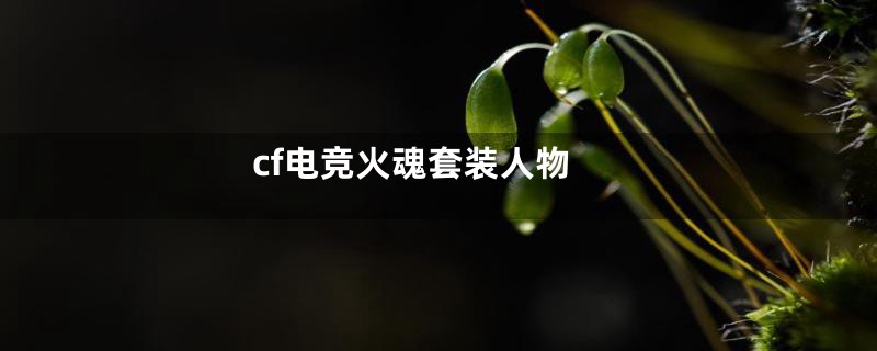 cf电竞火魂套装人物