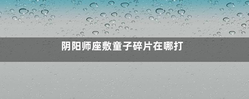阴阳师座敷童子碎片在哪打