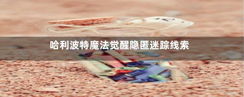 哈利波特魔法觉醒隐匿迷踪线索