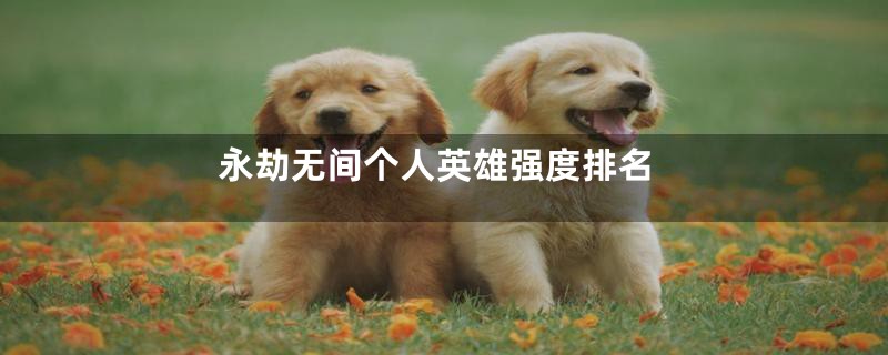 永劫无间个人英雄强度排名