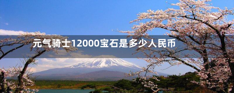 元气骑士12000宝石是多少人民币