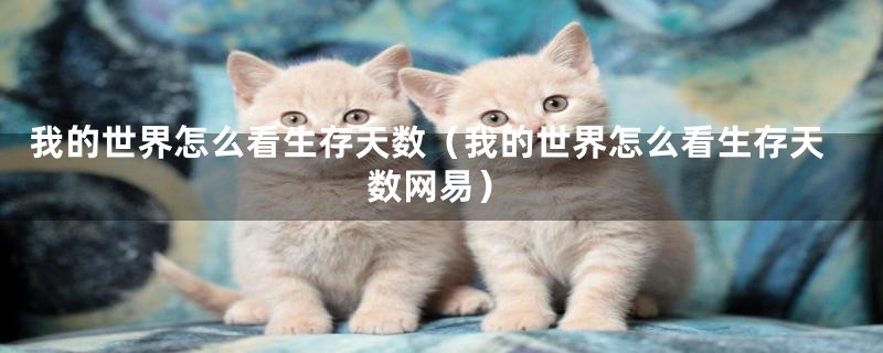 我的世界怎么看生存天数(我的世界怎么看生存天数网易)