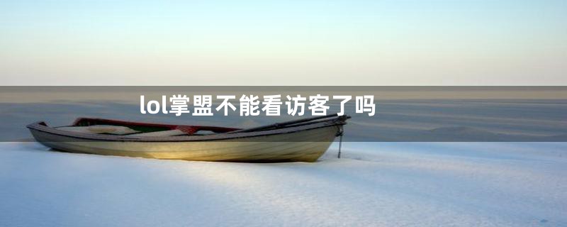 lol掌盟不能看访客了吗