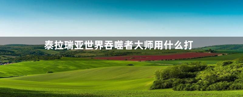 泰拉瑞亚世界吞噬者大师用什么打