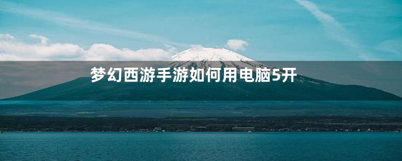 梦幻西游手游如何用电脑5开