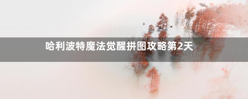哈利波特魔法觉醒拼图攻略第2天