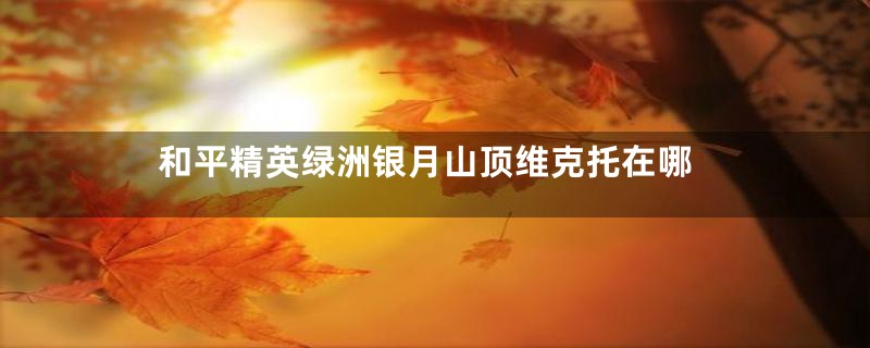 和平精英绿洲银月山顶维克托在哪