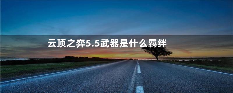 云顶之弈5.5武器是什么羁绊