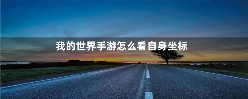 我的世界手游怎么看自身坐标