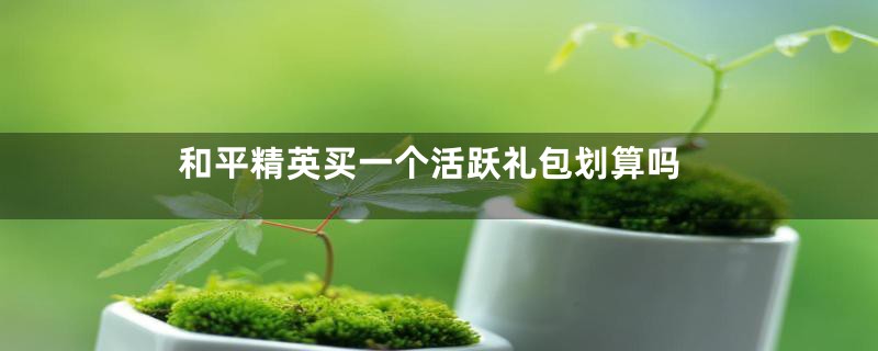 和平精英买一个活跃礼包划算吗