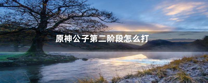 原神公子第二阶段怎么打
