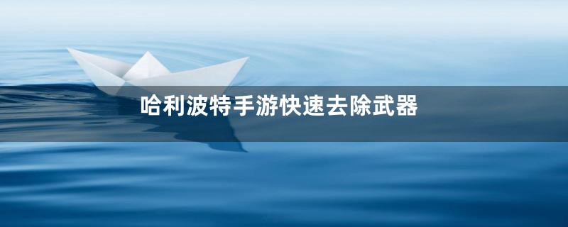 哈利波特手游快速去除武器
