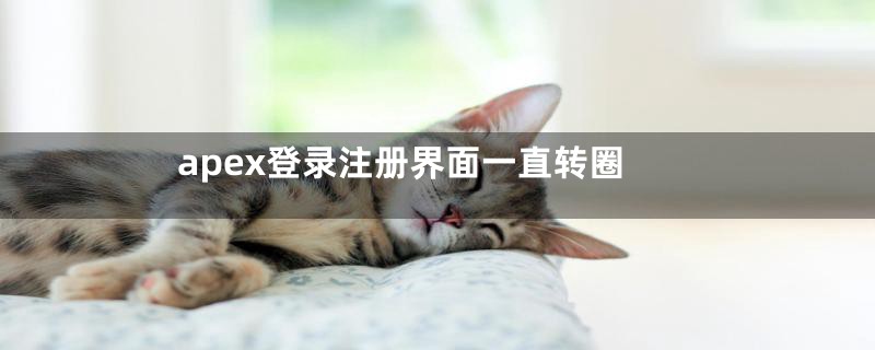 apex登录注册界面一直转圈