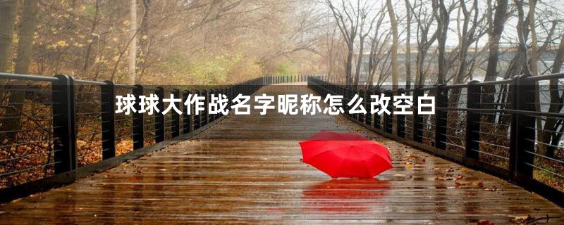 球球大作战名字昵称怎么改空白