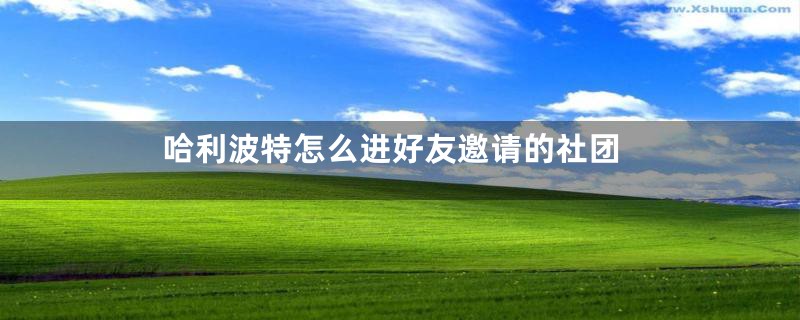 哈利波特怎么进好友邀请的社团