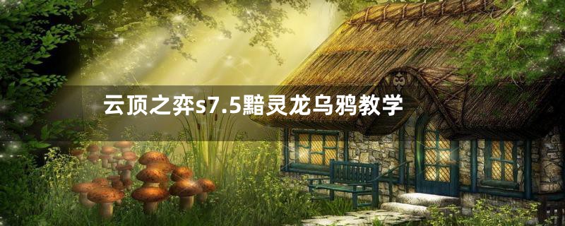 云顶之弈s7.5黯灵龙乌鸦教学