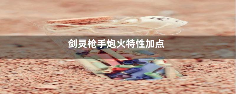 剑灵枪手炮火特性加点