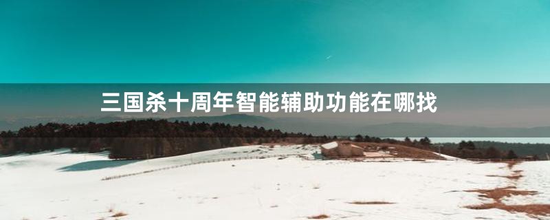 三国杀十周年智能辅助功能在哪找