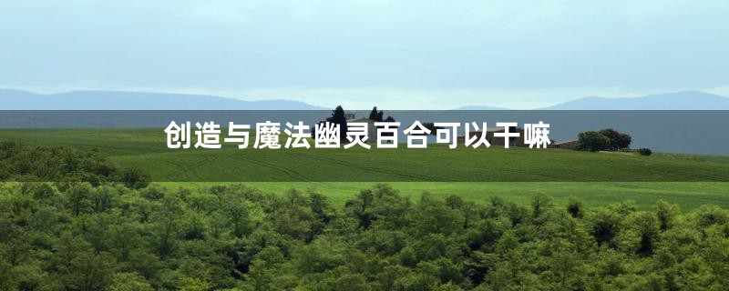 创造与魔法幽灵百合可以干嘛