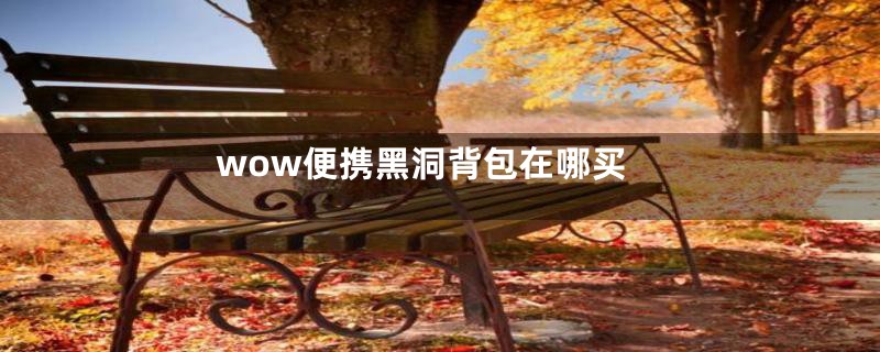wow便携黑洞背包在哪买