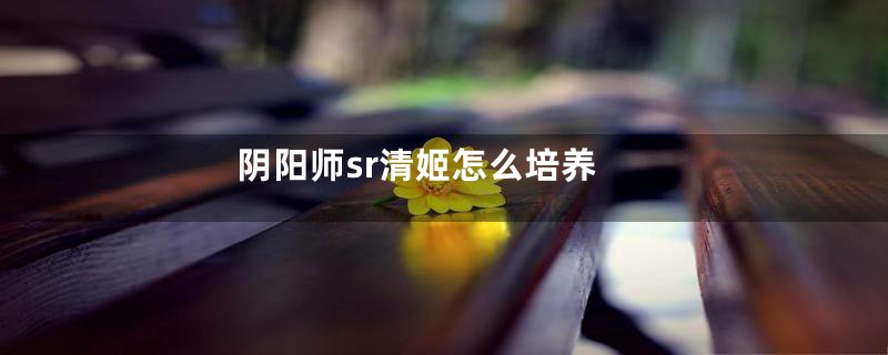 阴阳师sr清姬怎么培养