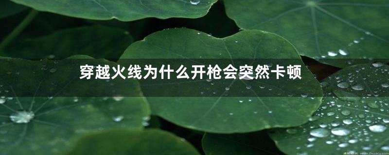 穿越火线为什么开枪会突然卡顿