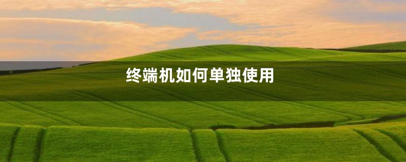 终端机如何单独使用