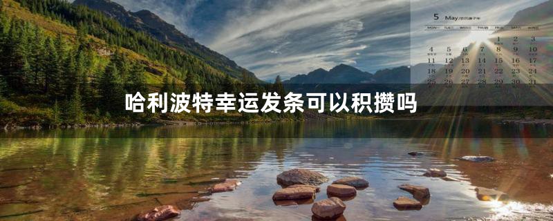 哈利波特幸运发条可以积攒吗