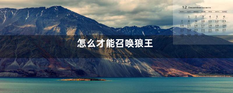 怎么才能召唤狼王