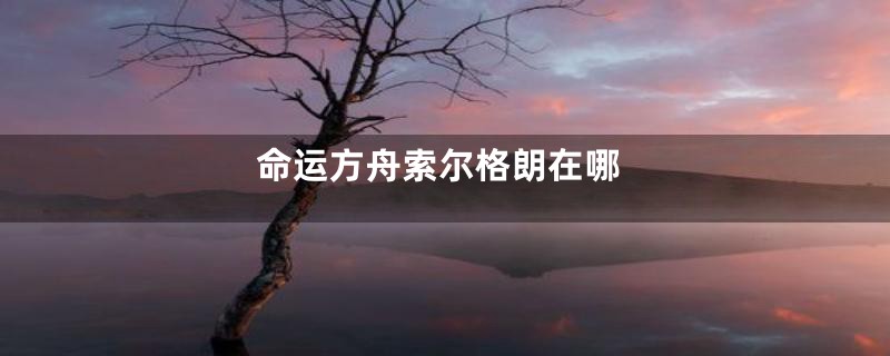命运方舟索尔格朗在哪