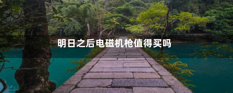 明日之后电磁机枪值得买吗