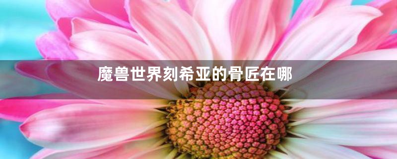 魔兽世界刻希亚的骨匠在哪