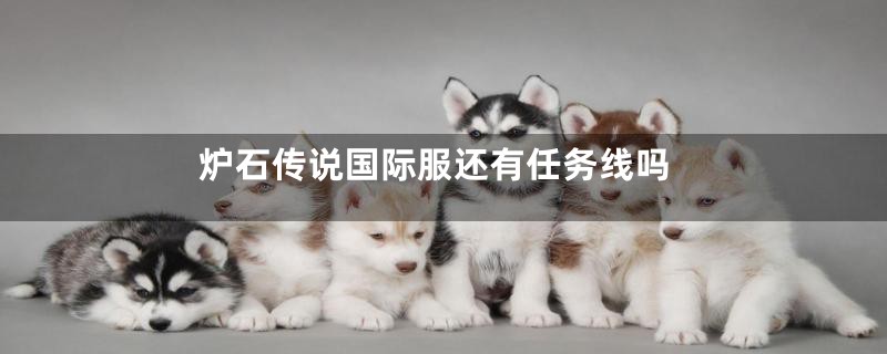 炉石传说国际服还有任务线吗