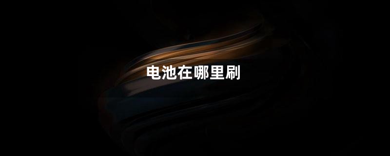 电池在哪里刷