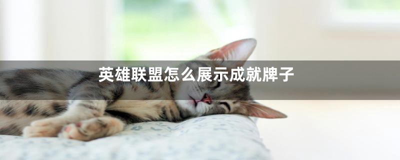 英雄联盟怎么展示成就牌子