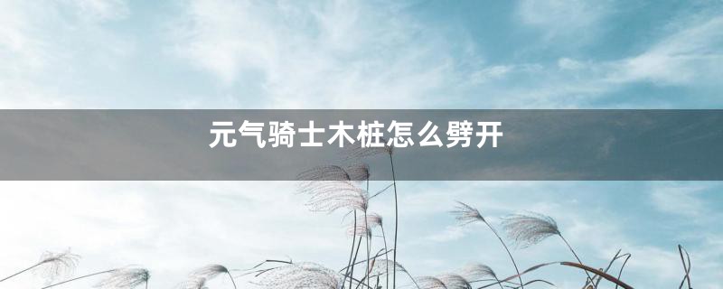 元气骑士木桩怎么劈开