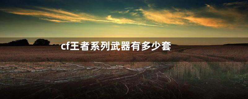 cf王者系列武器有多少套
