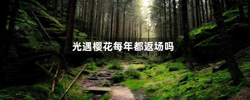 光遇樱花每年都返场吗