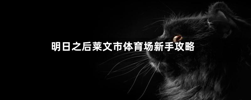 明日之后莱文市体育场新手攻略