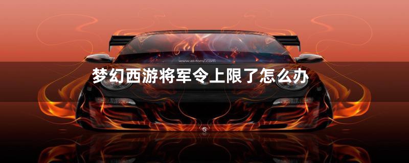 梦幻西游将军令上限了怎么办