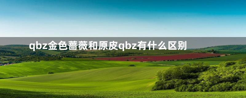 qbz金色蔷薇和原皮qbz有什么区别